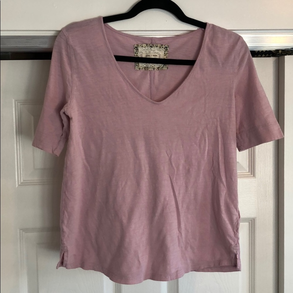 Anthropologie by Pure + Good Lavender Tee